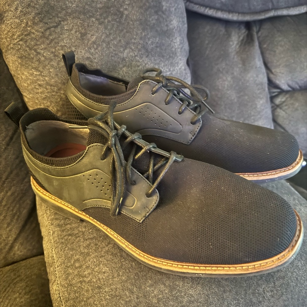Mark Nason Black Westside Oxford Shoes with Minimalist Design